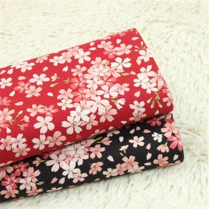 Japanese Sakura Fabric,Cherry Blossom Fabric,Upholstery/Sofa/Chair/Cushion/Pillow/Tablecloth/Home Decor/Drapery/Face Mask/Cap/Hat Fabric