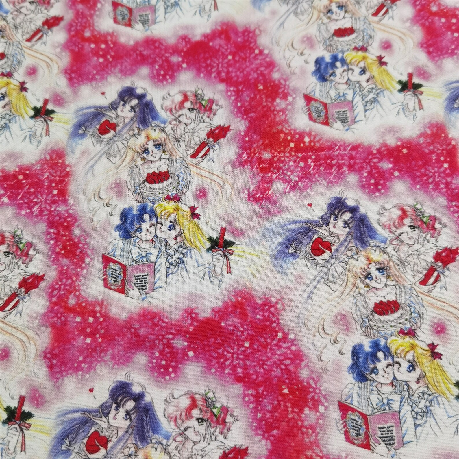 Japanese Anime Sailor Moon Fabric By Half Yard Etsy