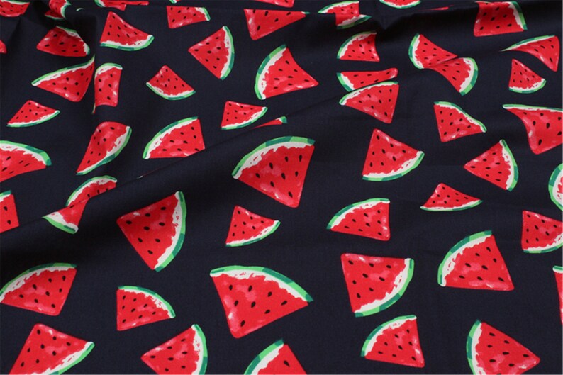 Watermelon Fabric,Home Decor/Drapery/Face Mask/Cap/Hat/Clothing/Apparel/Quilting/Upholstery/Sofa/Chair/Cushion/Pillow/Tablecloth Fabric image 5