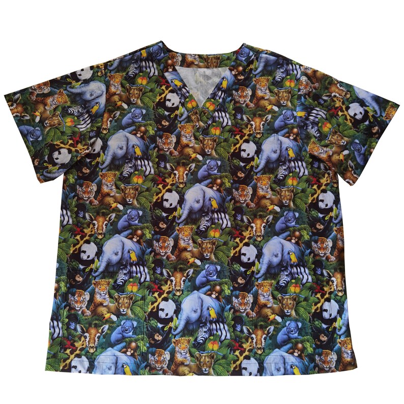 Animal Scrub Topdoctor Scrub Topwomens Scrub Topman Scrub Etsy