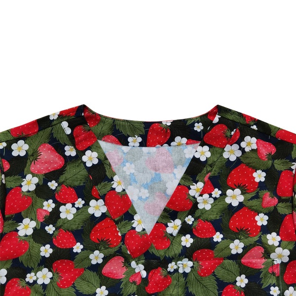 Aardbei-scrubtop, damesscrubtop, damesscrubtop, damesscrubtop, fruit scrubtop, schattige scrubtop, damesscrubtop, damesscrubtop, plus size scrubtop