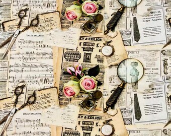 Newspaper Fabric,Retro Fabric,Vintage Fabric,Home Decor/Drapery/Quilting/Upholstery/Sofa/Chair/Cushion/Pillow/Tablecloth Fabric