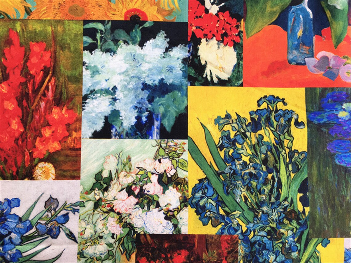 Van Gogh FabricOil Painting Fabric By Half Yard Etsy