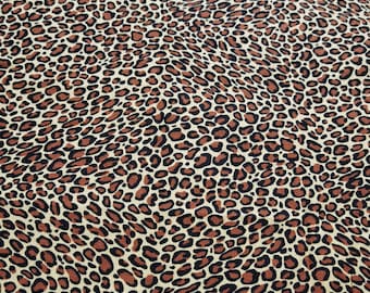 Leopard Fabric,Quilting/Upholstery/Sofa/Chair/Cushion/Pillow/Tablecloth/Home Decor/Drapery/Face Mask/Cap/Hat/Clothing/Apparel Fabric