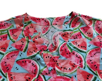 Watermelon Scrub Top,Custom Scrub Top,Woman Scrub Top,Womens Scrub Top,Fruit Scrub Top,Cute Scrub Top,Scrub Top Women,Scrub Top for Woman