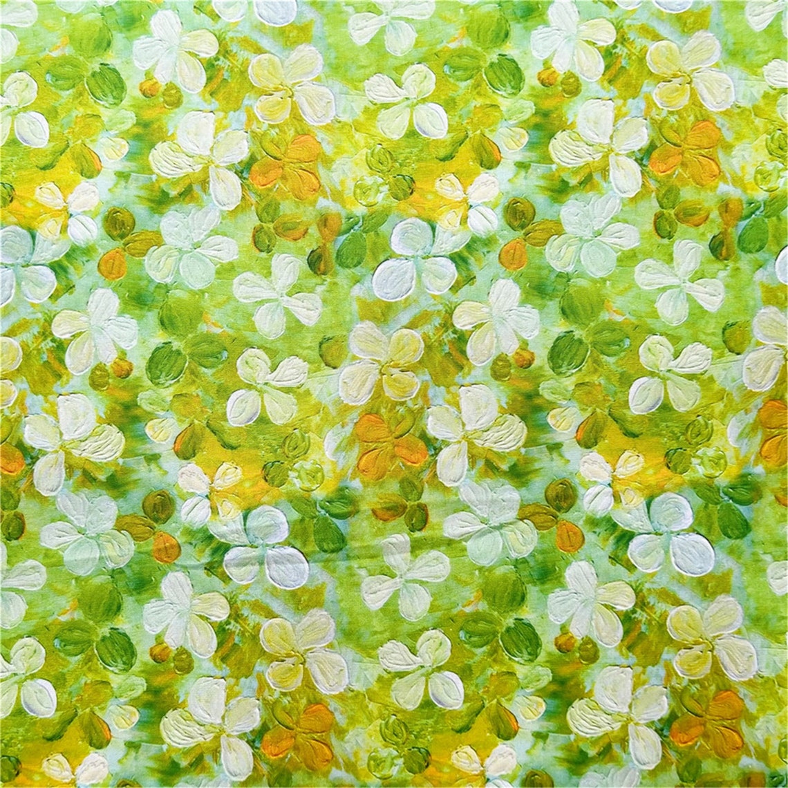 Fourleaf Clover Oil Painting Fabrichome Etsy
