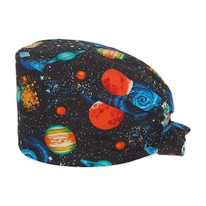 Galaxy Surgical Hat,Cool Scrub Hat,Mens Scrub Cap,Stars Surgical Hat,Womens Scrub Hat,Space Scrub Hat,Cool Surgical Hat,Universe Scrub Caps