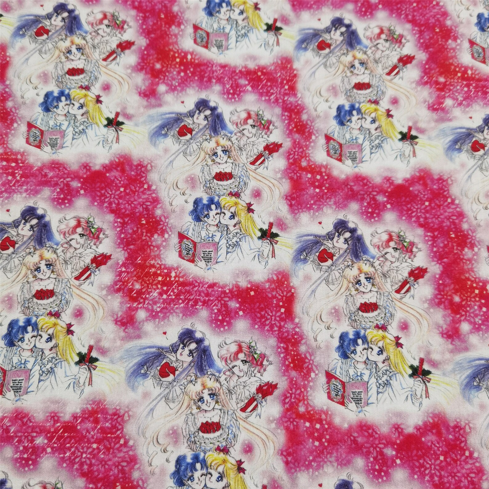Japanese Anime Sailor Moon Fabric By Half Yard Etsy