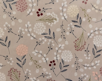 Dandelion Fabric,Floral Fabric,Flowers Fabric By Half Yard