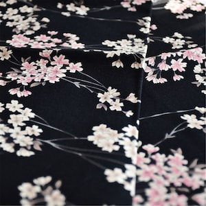 Japanese Sakura Fabric,Cherry Blossom Fabric,Upholstery Fabric,Home Decor Fabric,Drapery Fabric,/Sofa/Chair/Cushion/Pillow/Tablecloth Fabric image 2