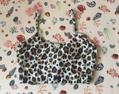 Leah Shells Leopard Print Bikini Top