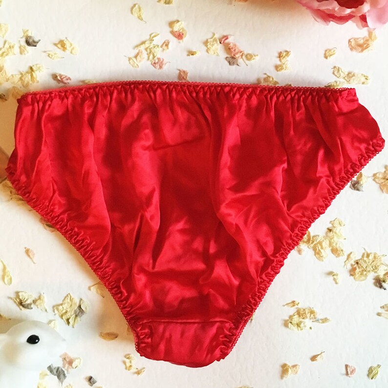SALE Joan Red Silk Bra & Knickers Set Panties Lingerie Etsy
