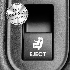 Eject Seat Car Button Decals, Funny Car Accessories for Men, Valentines Day Gift for Him, Truck Decals, Prank Car Sticker