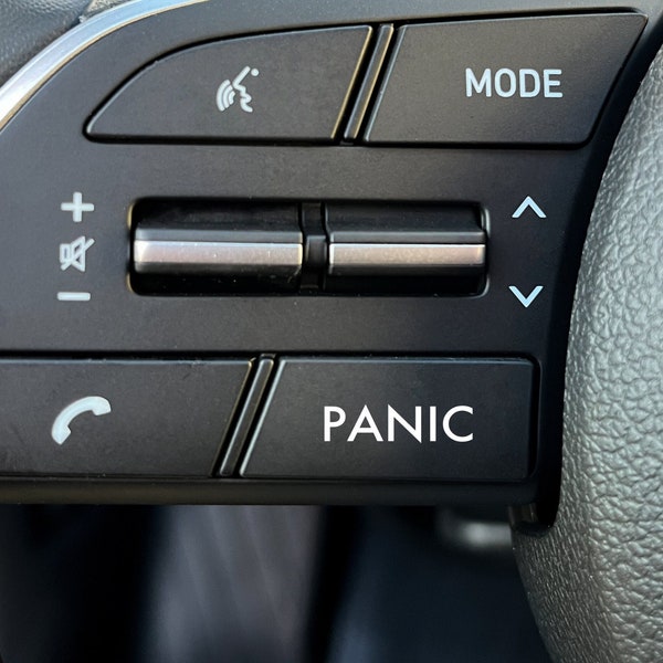 Panic Button Blank Button Decal for Car, Car Button Decals, Funny Car Accessories for Men, Prank Car Sticker, Small Gifts for Him