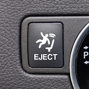 Eject Button Decal For Blank Car Buttons, Funny Car Accessories for Men, Stocking Stuffers for Car Guys