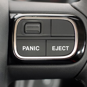 Naklejki na przyciski samochodowe, 2 sztuki – naklejka na przycisk paniki i wysuwania, akcesoria samochodowe dla kobiet