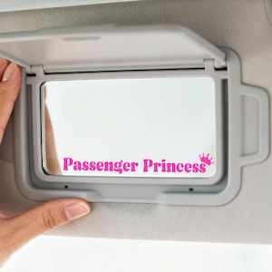 Leuke autostickers passagiersprinses voor vrouwen, girly-autoaccessoires voor vriendin afbeelding 1