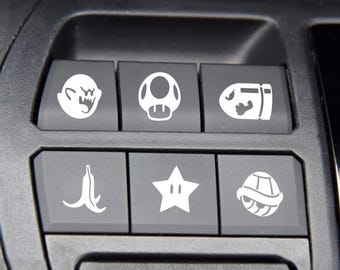 Calcomanías divertidas para botones de coche (paquete de 6), calcomanías para botones de coche, regalos para hombres, accesorios para coches para adolescentes, calcomanías de broma para coche.