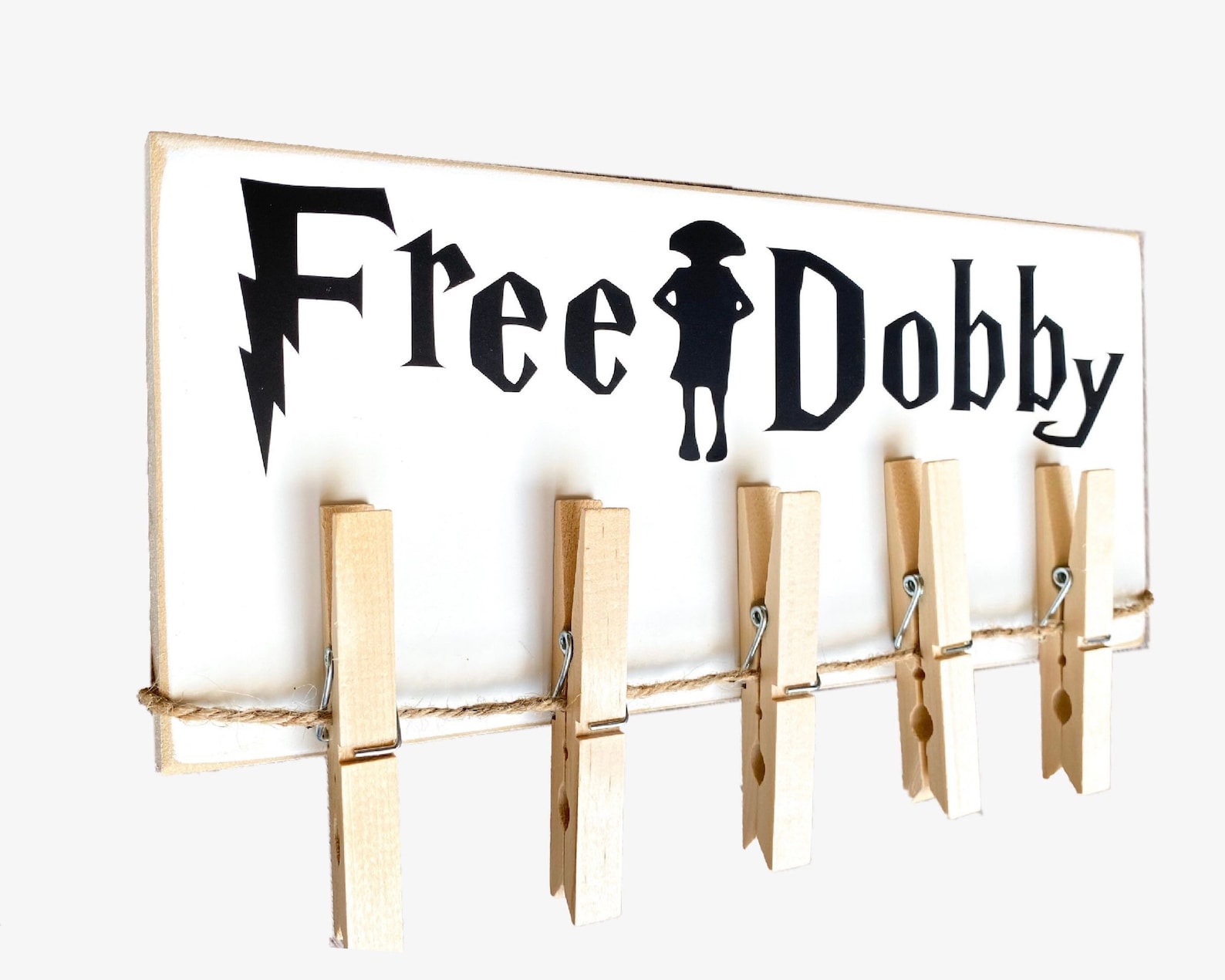 Free Dobby Sign With Sock Holder, House Elf Laundry Room Wall Decor ...