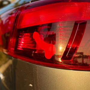Funny Car Decals 2 Pack Tail Light Decal Prank, Trending Now Car Accessories for Men, Gag Gifts for Adults image 2
