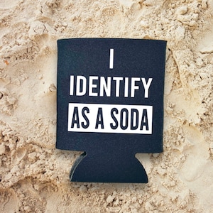 I Identify As A Soda Can Cooler, Funny Stocking Stuffers for Men, Christmas Gifts for Husband, Christmas Stocking Stuffers for Women