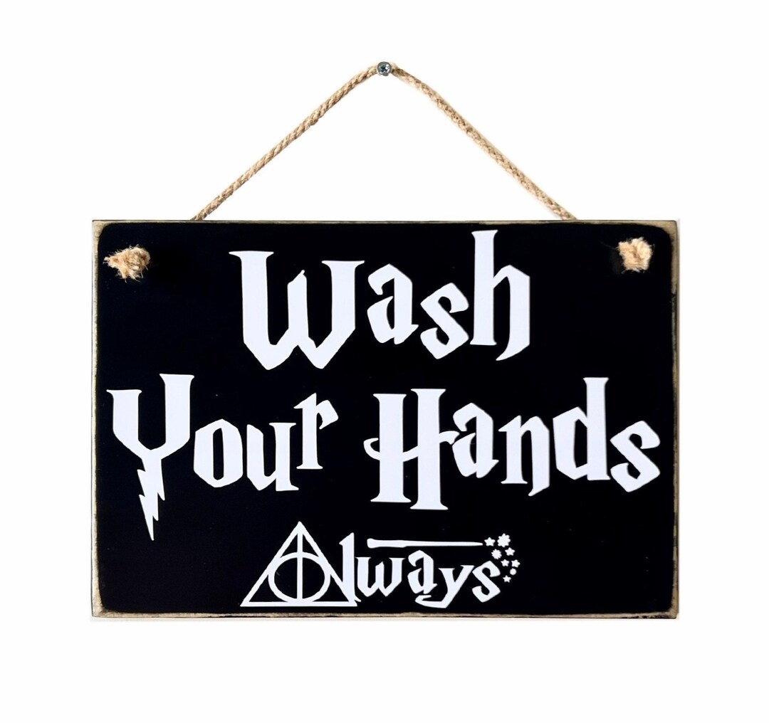 Wash Your Hands Bathroom Sign Bathroom Wall Decor Mischief - Etsy
