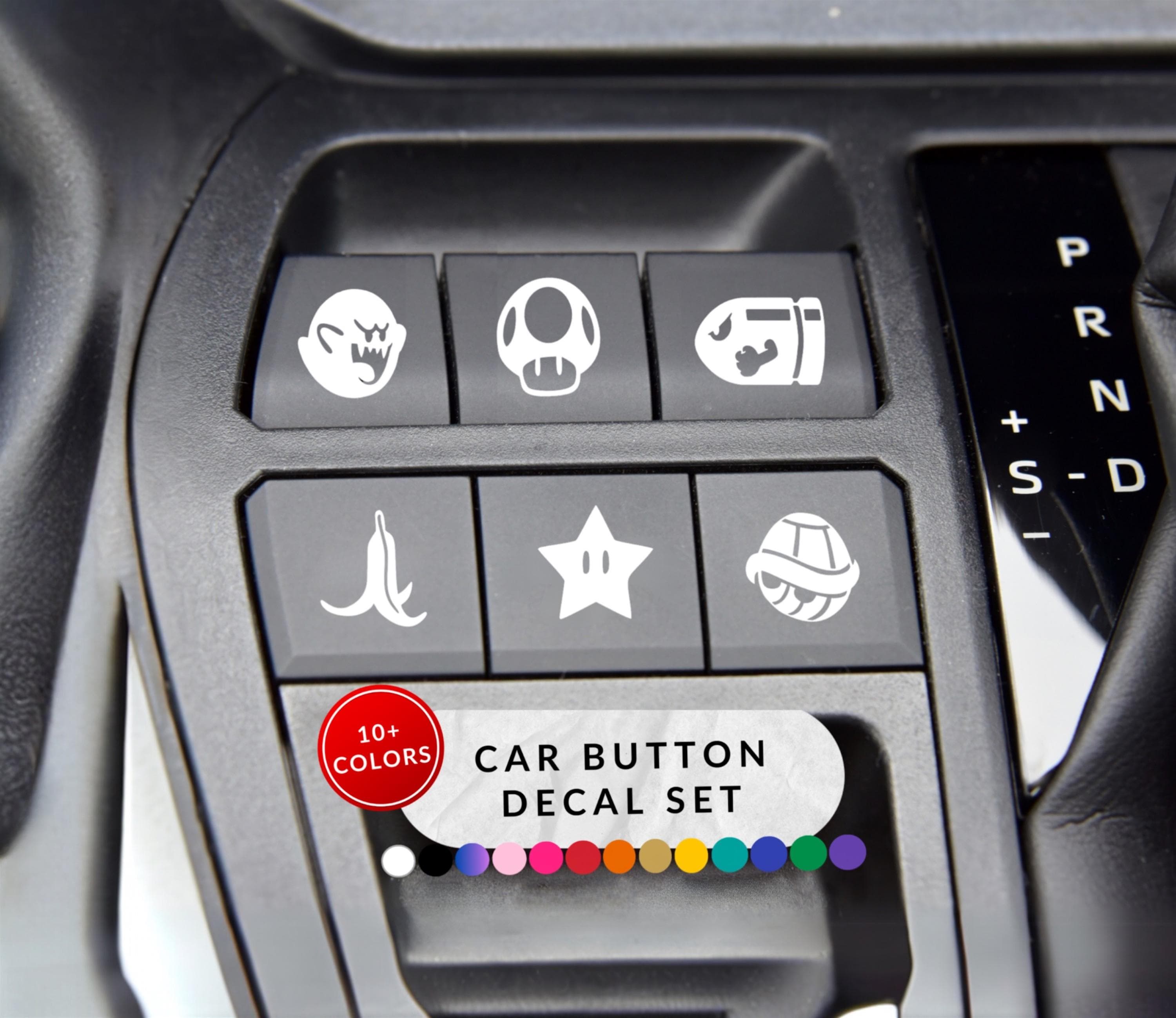 Funny Car Button Decal Set, Christmas Gifts for Teens, Stocking ...