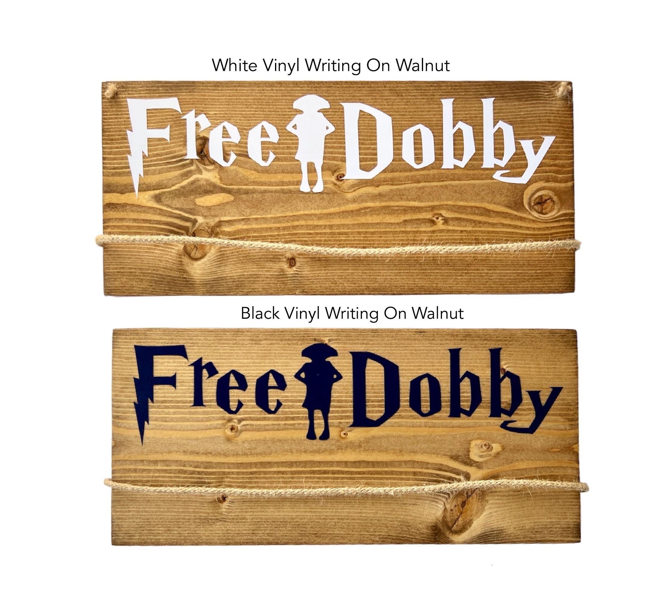 Free Dobby Sign With Sock Holder, House Elf Laundry Room Wall