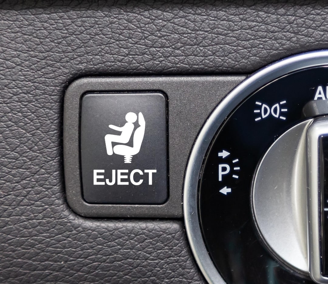 Eject Button Car Decal, Funny Car Accessories Prank Sticker Gag Gifts ...
