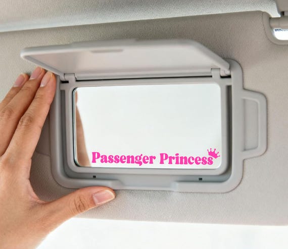 Passenger Princess Cute Car Decals for Women , Girly Car Accessories for Girlfriend