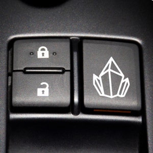 Mini Crystal Car Decal for Blank Car Buttons, Cute Car Decor, Cute Car Accessories for Women, Witchy Car Decal