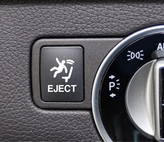 Eject Button Decal For Blank Car Buttons, Funny Car Accessories for Men, Stocking Stuffers for Car Guys