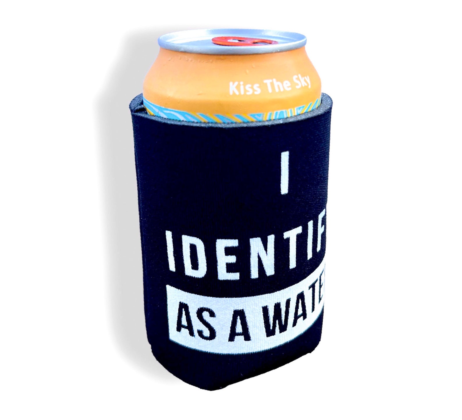 Funny Can Cooler I Identify as A Water Beer Can Holder Beer Etsy