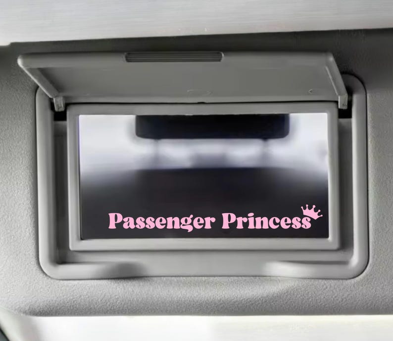 Leuke autostickers passagiersprinses voor vrouwen, girly-autoaccessoires voor vriendin afbeelding 6
