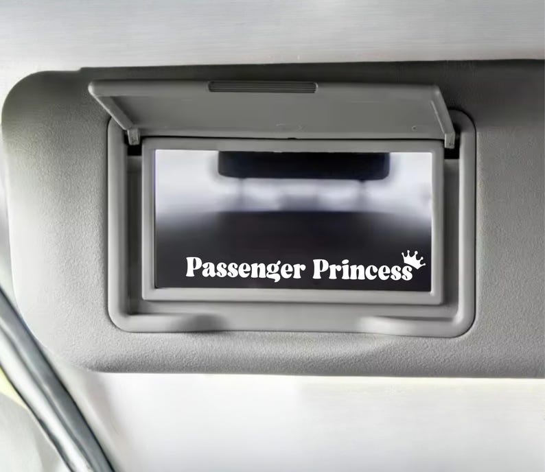Leuke autostickers passagiersprinses voor vrouwen, girly-autoaccessoires voor vriendin afbeelding 4