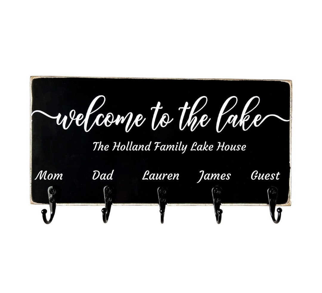 Personalized Lake House Key Holder to the Lake Key Etsy