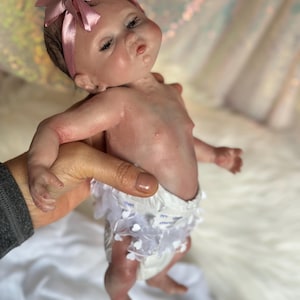 OOAK Full Body Silicone Preemie Baby Girl Doll: Drink-Wet Feature - gift