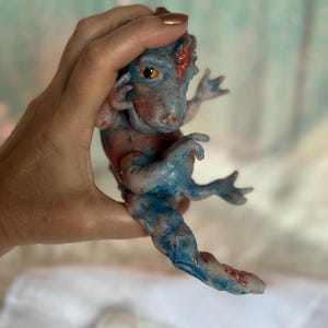 一点もののシリコン製ドラゴンベビードール：飲水システム搭載、手作りアートドール - ギフト