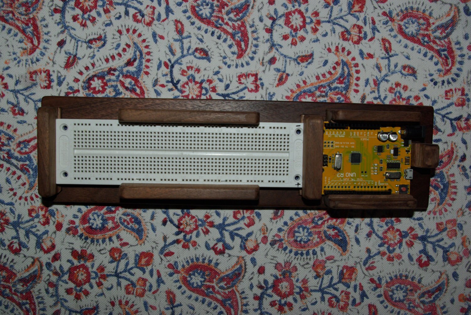 Deluxe wooden arduino base Breadboard Wood case Learn | Etsy