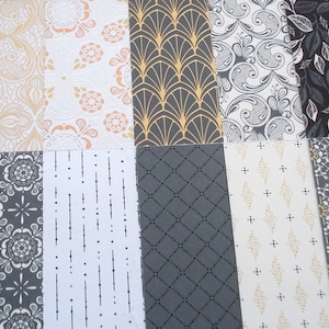 Papiers imprimés, papiers 15 x 15 cm, papiers Stampin'Up, Collection Eloquence Simple , bvoepapiers scrapbooking, 12 feuilles