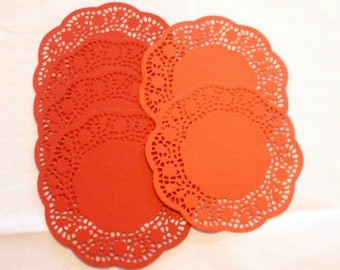 6 paper doilies, round, lace effect, cutting, die-cut, creative supplies, scrapbooking