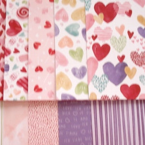 Papiers imprimés, papiers 15 x 15 cm, papiers Stampin'Up, papiers Scrapbooking, 12 feuilles