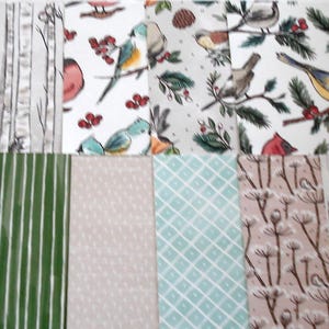 Bedruckte Papiere, Marke Stampin'Up, Kollektion Nids Hivernaux, Set mit 12 doppelseitigen Blättern