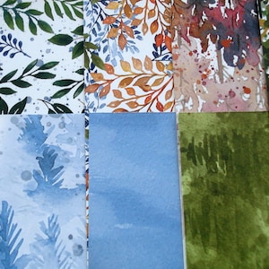 Papiers à motifs, papiers 15 x 15 cm, papiers Stampin'Up, papiers scrapbooking, 12 feuilles
