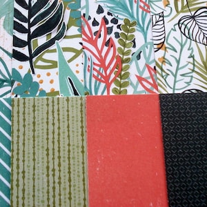Papier imprimés, 15 X 15 cm, Stampin'Up, scrapbooking, 12 feuilles, Composition artitistique