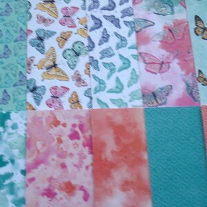 Bedruckte Papiere, 15 x 15 cm große Papiere, Stampin'Up Joli Papillon-Papiere, Scrapbooking-Papiere, 48 Blatt