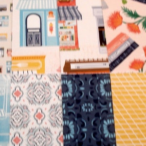 Papiers Stampin'Up, imprimés, Collection Les Boutiques, scrapbooking, 12 feuilles