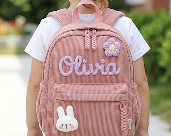 Custom Name Toddler Backpack, Personalized Preschool Backpack for Kids, Cute School Bag for Girls Boys, Back to School Gift
