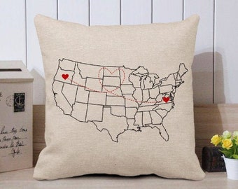 state pillows etsy