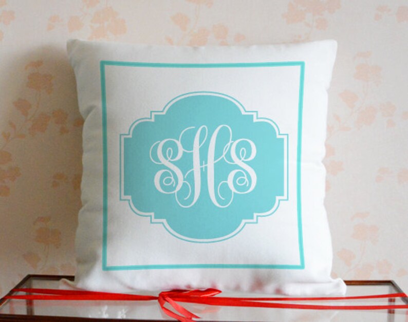 Monogram pillow coverpersonalized pillowcaseCustom Initial Etsy